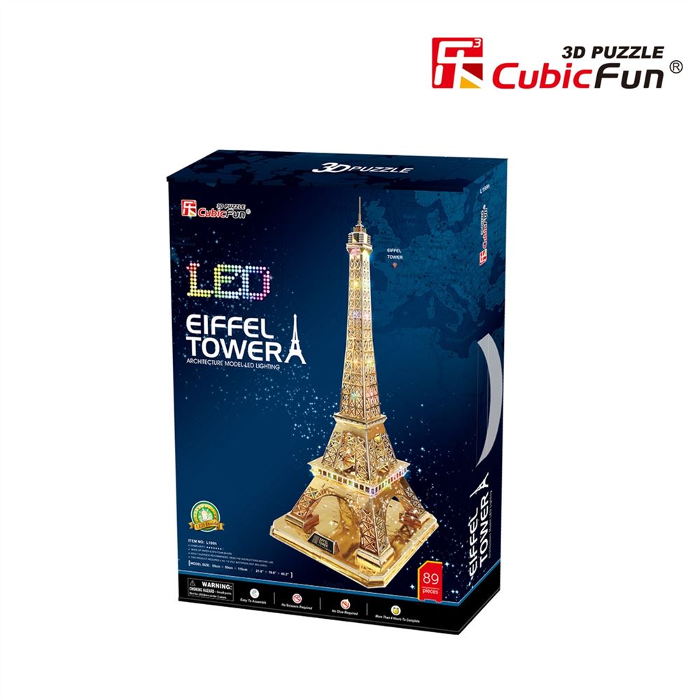 Eiffel Tower Led 3D Maket