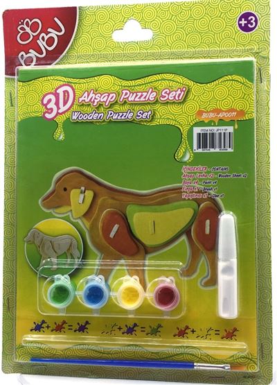3D Ahşap Puzzle ve Boyama