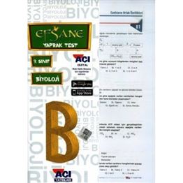9.SINIF AÇI YAYINLARI BİYOLOJİ YAPRAK TEST