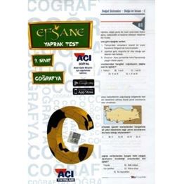 9.SINIF AÇI YAYINLARI COĞRAFYA YAPRAK TEST
