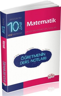 10.Sınıf Öğretmenin Ders Notları Matematik