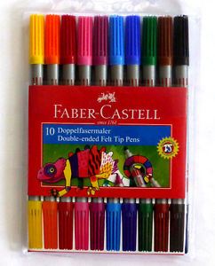 FABER CASTELL 10'LU KEÇELİ KALEM