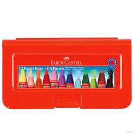 FABER CASTELL 12'Lİ PASTEL BOYA PLASTİK KUTULU