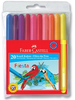 FABER CASTELL 20'Lİ KEÇELİ KALEM