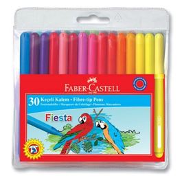 FABER CASTELL 30'LU KEÇELİ KALEM