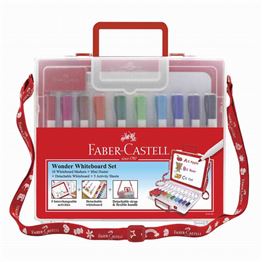 Faber Castell Çantalı Beyaz Tahta Kalemi 10 Renk