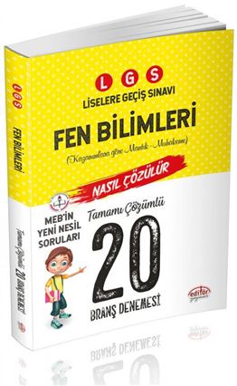 LGS TAMAMI ÇÖZÜMLÜ 20 BRANŞ DENEMESİ-FEN BİLİMLERİ