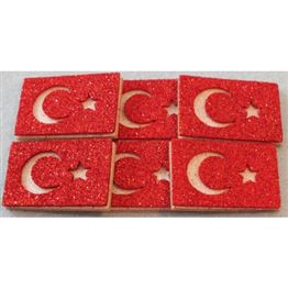 SİMLİ YAPIŞKANLI TÜRK BAYRAĞI