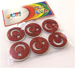 SİMLİ YAPIŞKANLI TÜRK BAYRAĞI